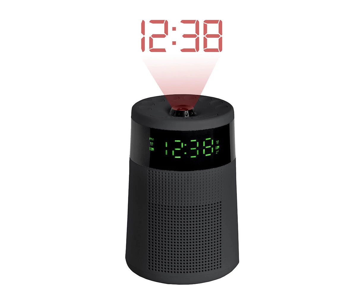 Lenoxx Projector AM/FM Alarm Clock Radio/Snooze Function/Led Digital Display