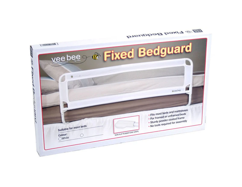 Vee Bee 105cm White Safety Cot/Bed Rail Guard Protection for Baby Infant Toddler