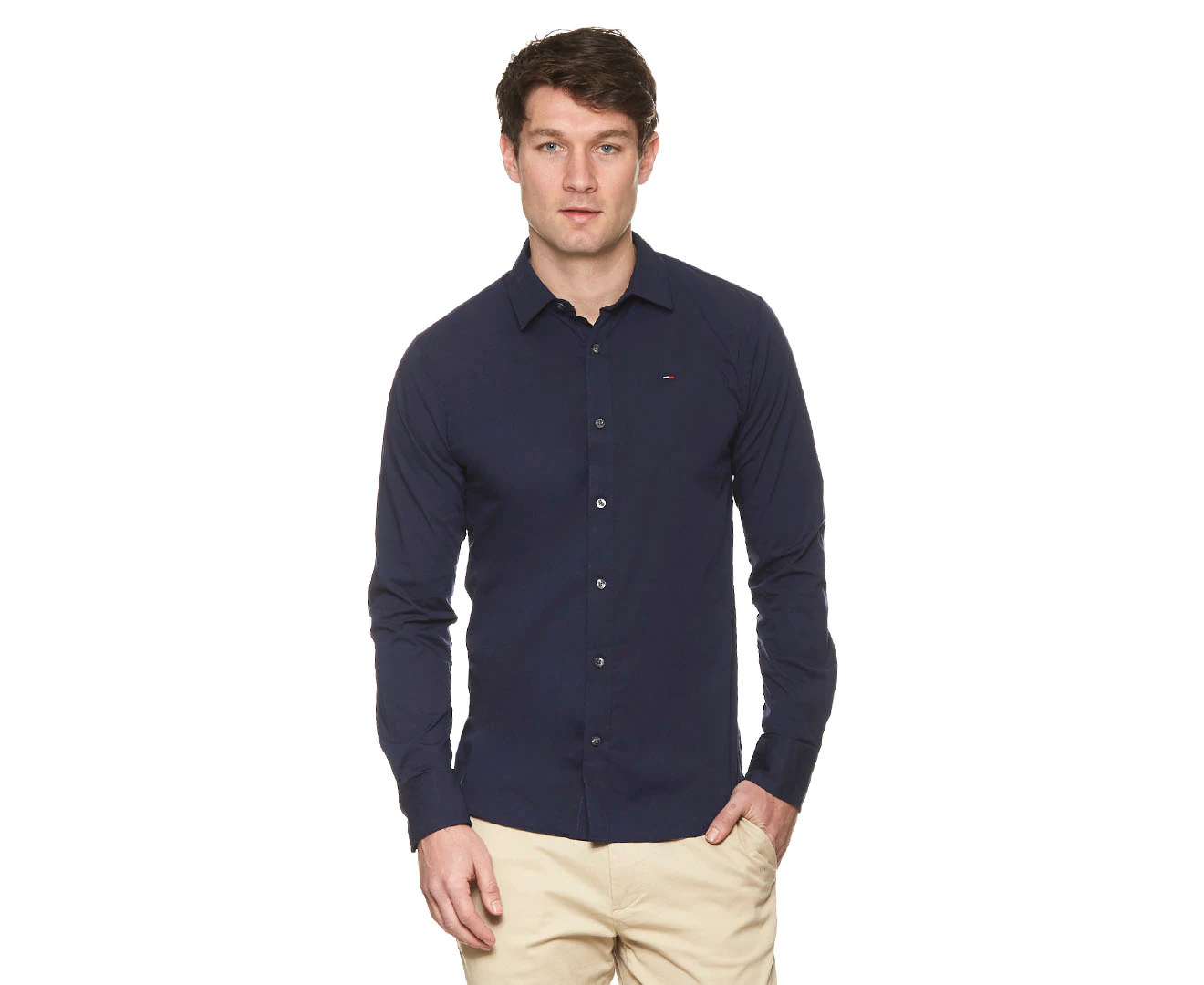 Tommy Jeans Men's Original Stretch Shirt - Black Iris