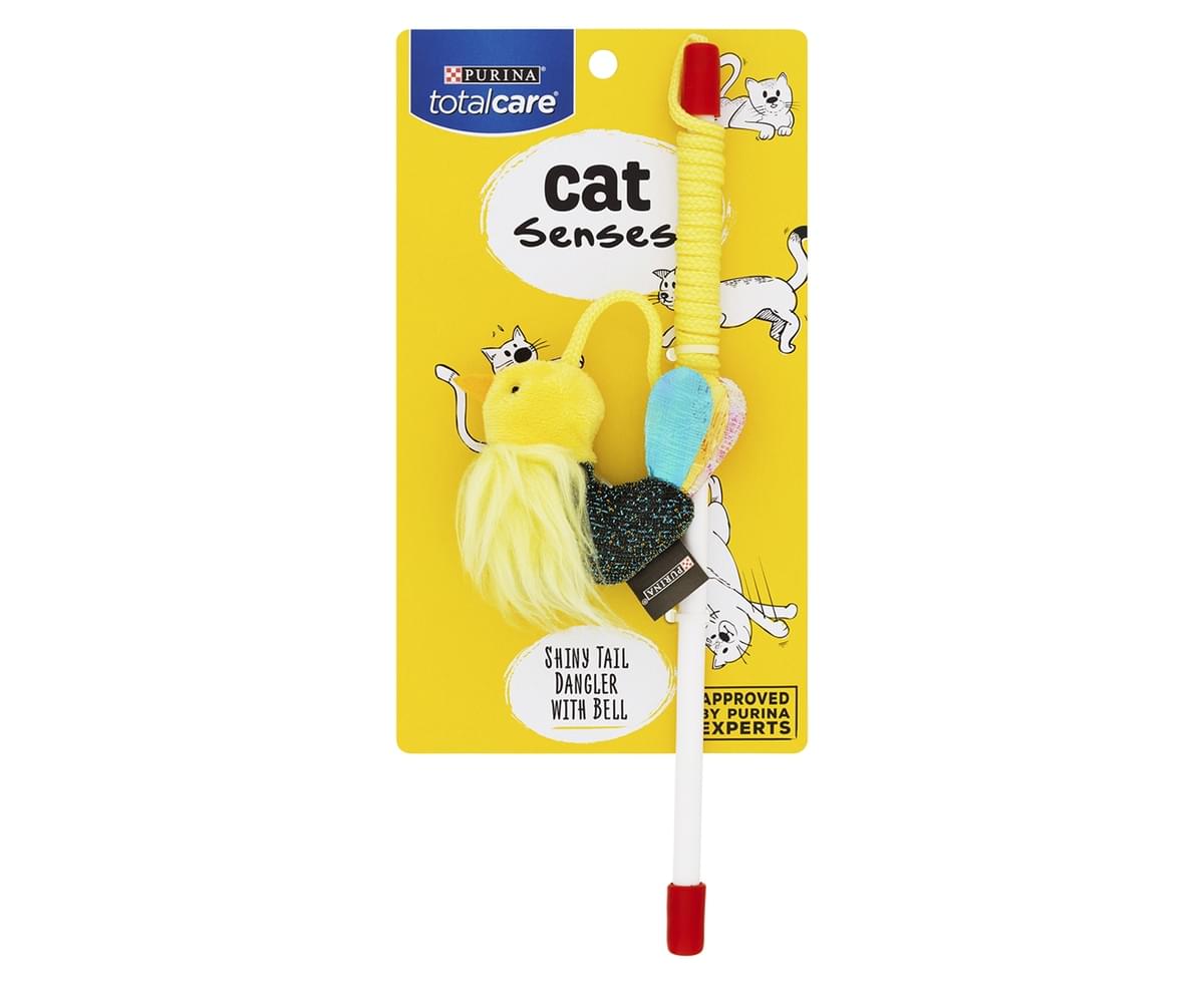 Total Care Cat Senses Shiny Tail Dangler W Bell Toy Catch Com Au