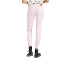 Levi's Womens 711 Mid-Rise Slim Hip Pink Ankle Jeans