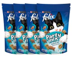 4 x Felix Party Mix Cat Treats Seafood Mix 60g