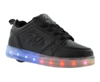 Heelys Kids' Premium 1 LO Light Up Roller Shoe - Black
