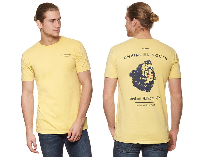 Silent Theory Men's Fuse Tee / T-Shirt / Tshirt - Yellow