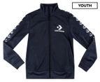 Converse Boys' Jnr Tricot Taping Track Jacket - Navy