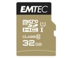 EMTEC 32GB Class 10 Elite Gold Micro SD Card w/ Adapter 2