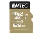 EMTEC 128GB Class 10 Elite Gold Micro SD Card w/ Adapter & USB 2.0 Reader 2