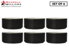 Set of 6 Maxwell & Williams 140mL Epicurious Ramekin Set - Matte Black/White Gloss