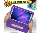 Cooper Dynamo [Rugged Kids Case] Protective Case for Samsung Tab E 9.6 | Child Proof Cover, Stand, Handle | SM-T560 T561 T562 T563 T565 T567 (Purple)