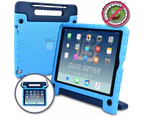 Pure Sense Buddy [Anti-Microbial Kids Case] Child Proof case for iPad Pro 12.9-1st 2nd Gen 2015 2017 | Cover, Stand, Handle, Shoulder Strap (Blue)