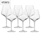 Set of 6 Krosno 460mL Avant-Garde Wine Glasses