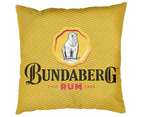 Bundaberg Rum 43x43cm Striped Logo Canvas Cushion