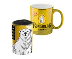 Bundaberg Rum Bear Metallic Mug & Can Cooler Set