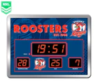 NRL Sydney Roosters Glass Scoreboard LED Clock