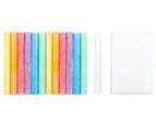 Jemark Chalk & Eraser Set 3-Pack - White/Multi