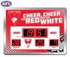 AFL Sydney Swans Glass Scoreboard LED Clock