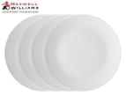 Set of 4 Maxwell & Williams White Basics Coupe Dinner Plate 27.5cm 1