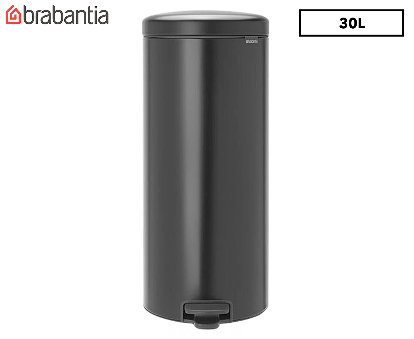 Brabantia 30L NewICON Pedal Bin - Matte Black