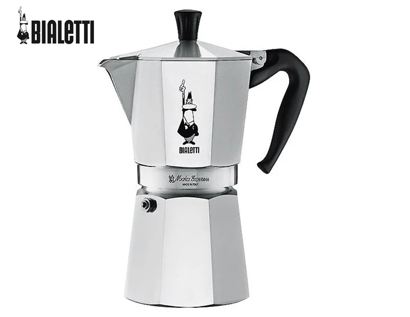 Bialetti 9-Cup Moka Express Stovetop Espresso Coffee Maker - Silver