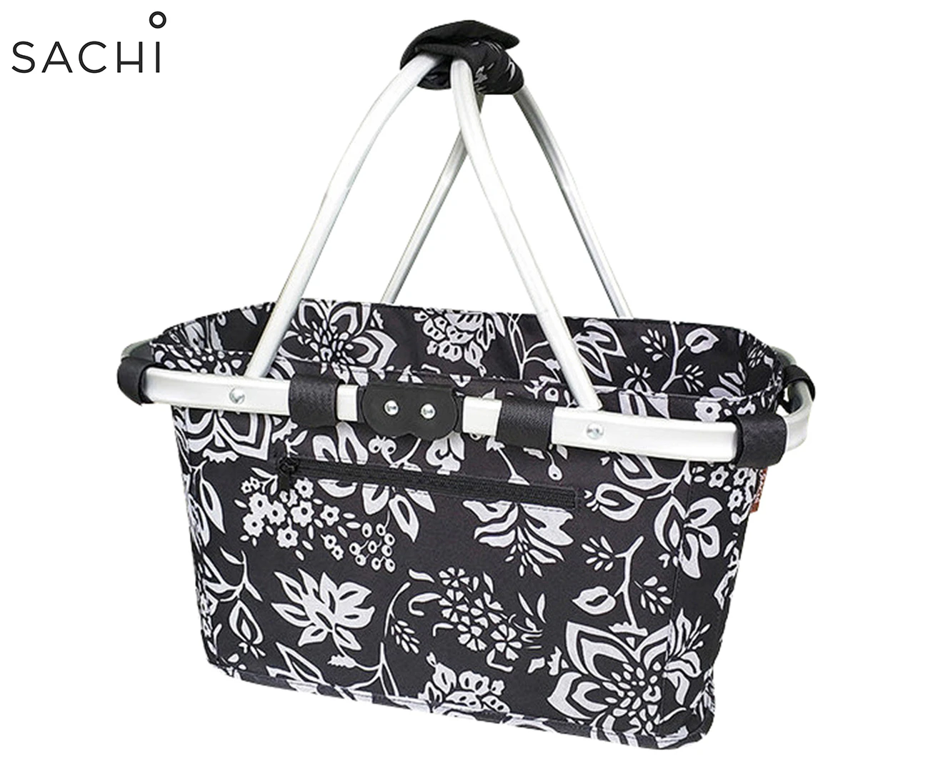 Sachi Carry Basket with Double Handles - Camellia Black