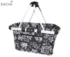 Sachi Carry Basket with Double Handles - Camellia Black 1