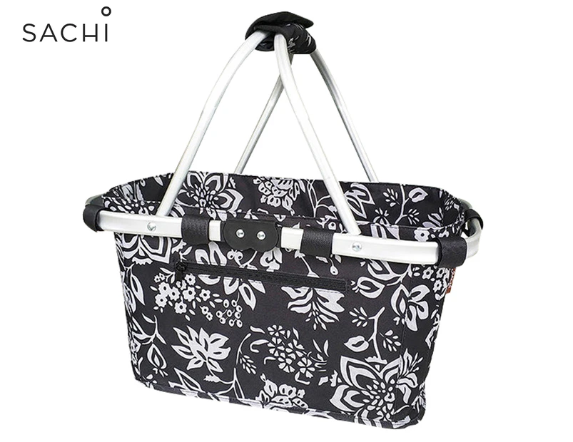 Sachi Carry Basket with Double Handles - Camellia Black