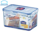 Lock & Lock 1.9L Classic Rectangular Tall Storage Container - Clear/Blue