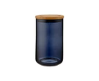 Ladelle Stak Glass Midnight Canister, 17cm