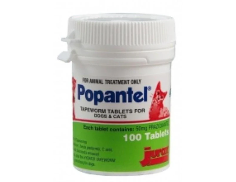 Popantel Tapeworm Dogs & Cats Treatment Tablets 100's (P1270)