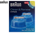 Braun CCR2 Clean & Renew Refill Cartridges 2pk