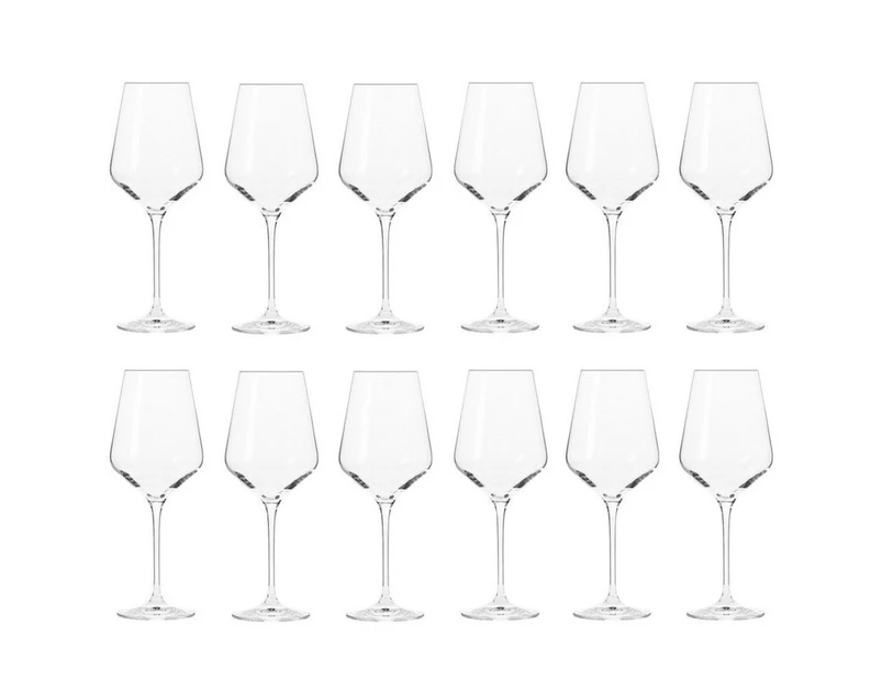 12pc Krosno Avant-Garde 390ml White Wine Drinkware Glass Barware Drinking Glass