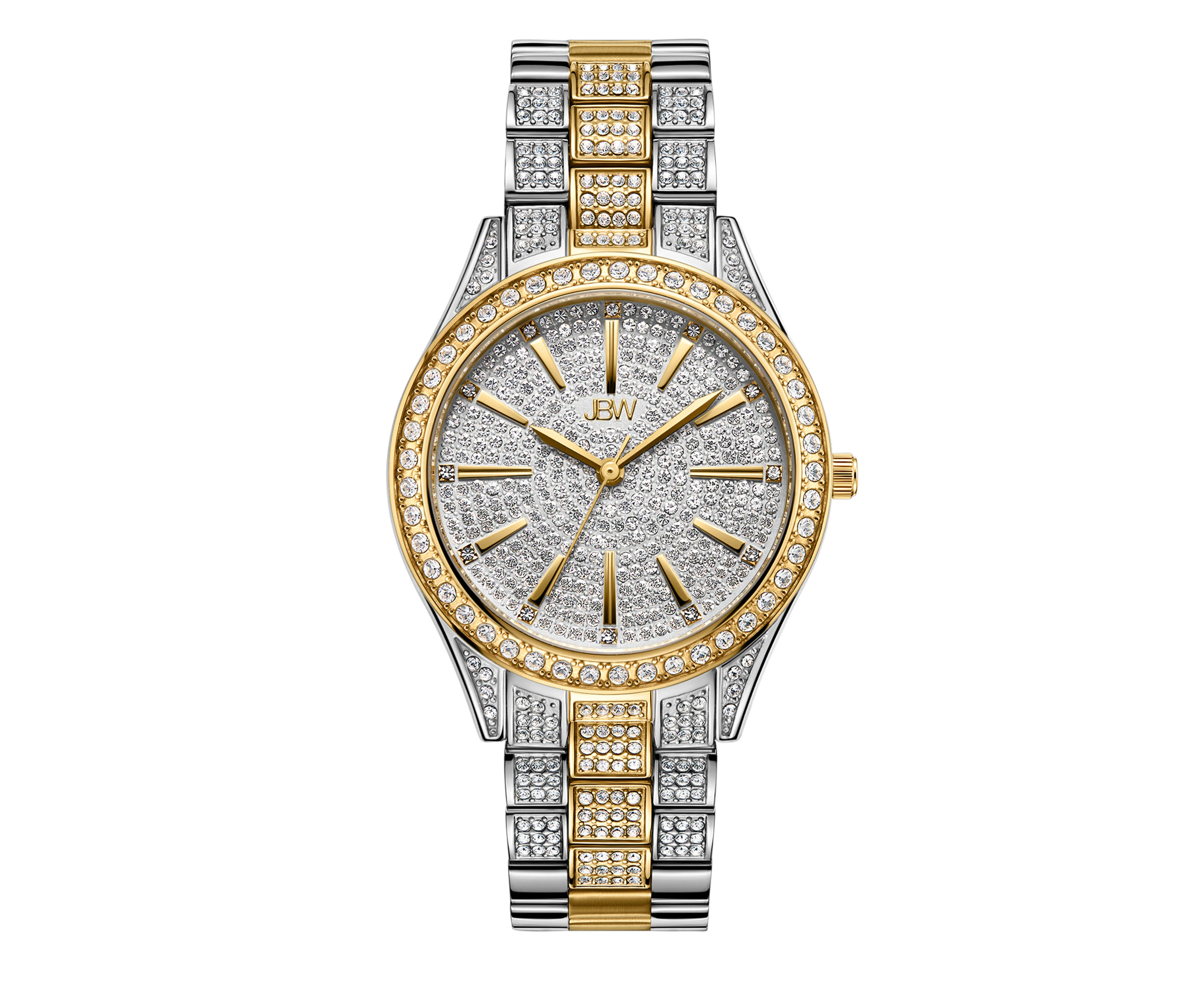 JBW Women's Cristal 34 0.12 ctw Diamond 18k gold-plated two tone stainless-steel Watch J6383D