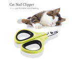Pet Nail Clippers Cat Nail Scissors Cutter Trimmer for Kitten Puppy Rabbi Bird Ferret - Green