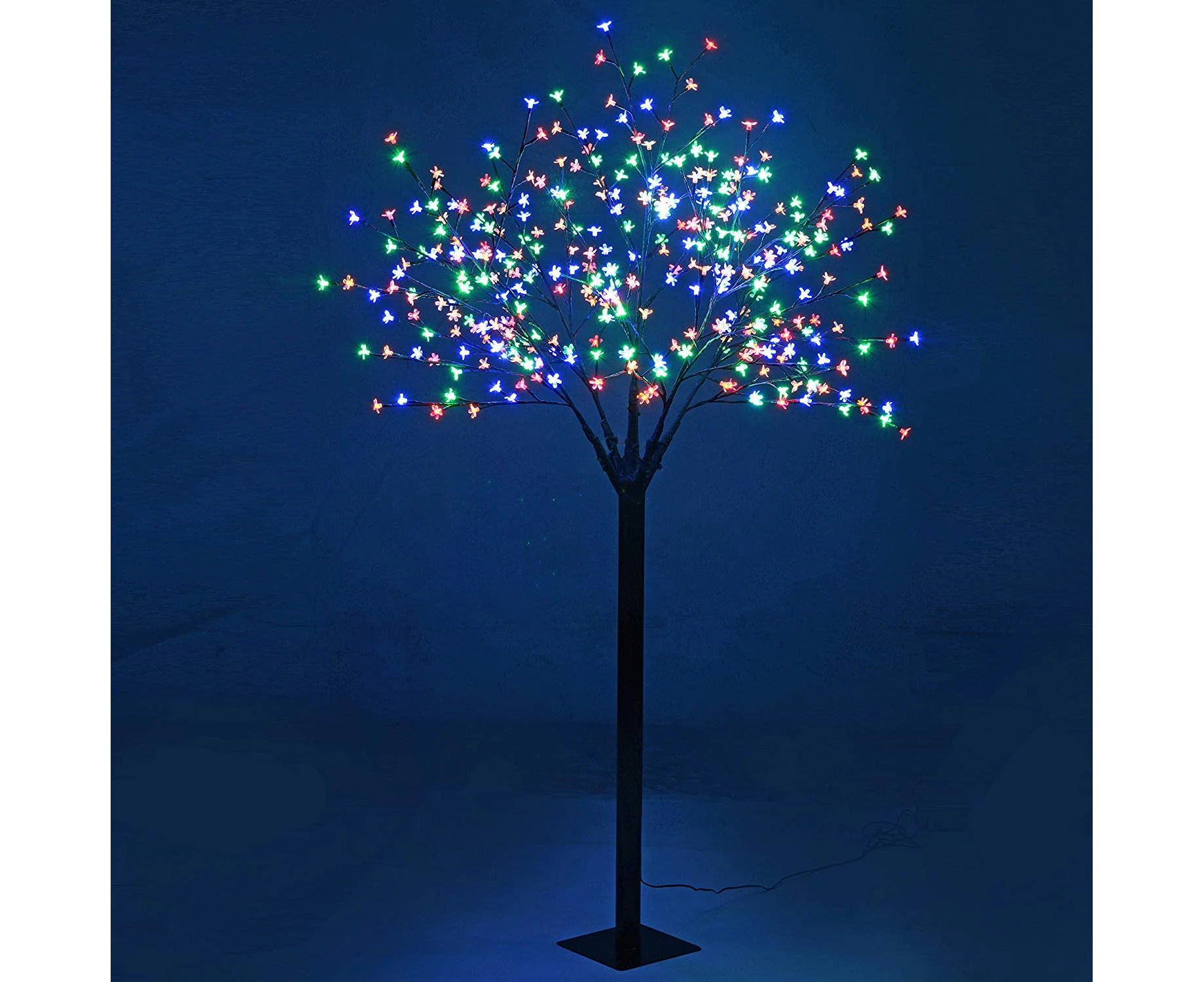 Christmas Artificial Tree 180cm Cherry Blossom 300 LED Tree Animated Indoor/Outdoor Decoration - Multi