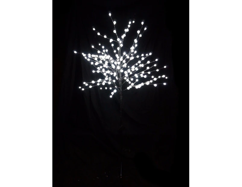 150, 180cm Cherry Ball LED Tips Branch Tree Animated Indoor/Outdoor Use - White