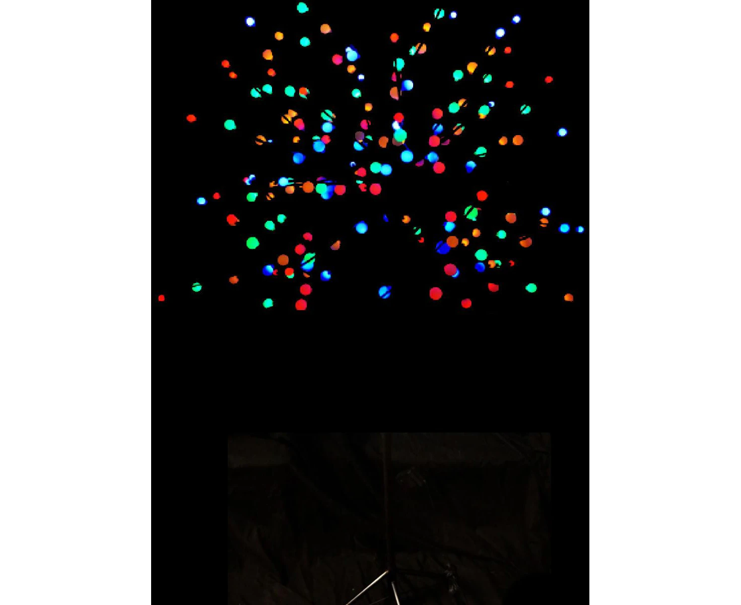 Christmas Artificial Tree Decoration Cherry Ball LED Tips Branch Tree Animated Outdoor - Multi-Coloured