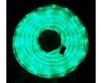 Solar Powered 20m LED Rope Light With 8 Function Controller Christmas Outdoor Lighting - Green