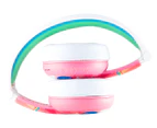 BuddyPhones WAVE Waterproof Wireless Kids' Headphones - Unicorn Pink + Bonus Cable Organiser Wrap 2-Pack