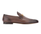 Gucci Men's Jordaan Leather Loafer - Dark Brown