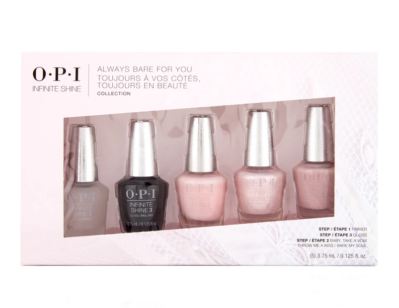 OPI Infinite Shine 5-Piece Always Bare For You Mini Collection