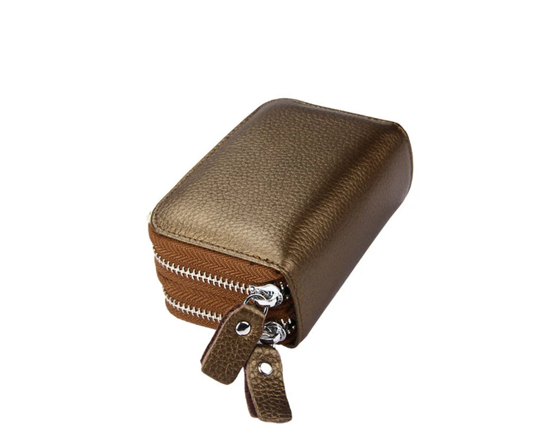 Mini Women Wallets Leather Pocket Purse - Brown