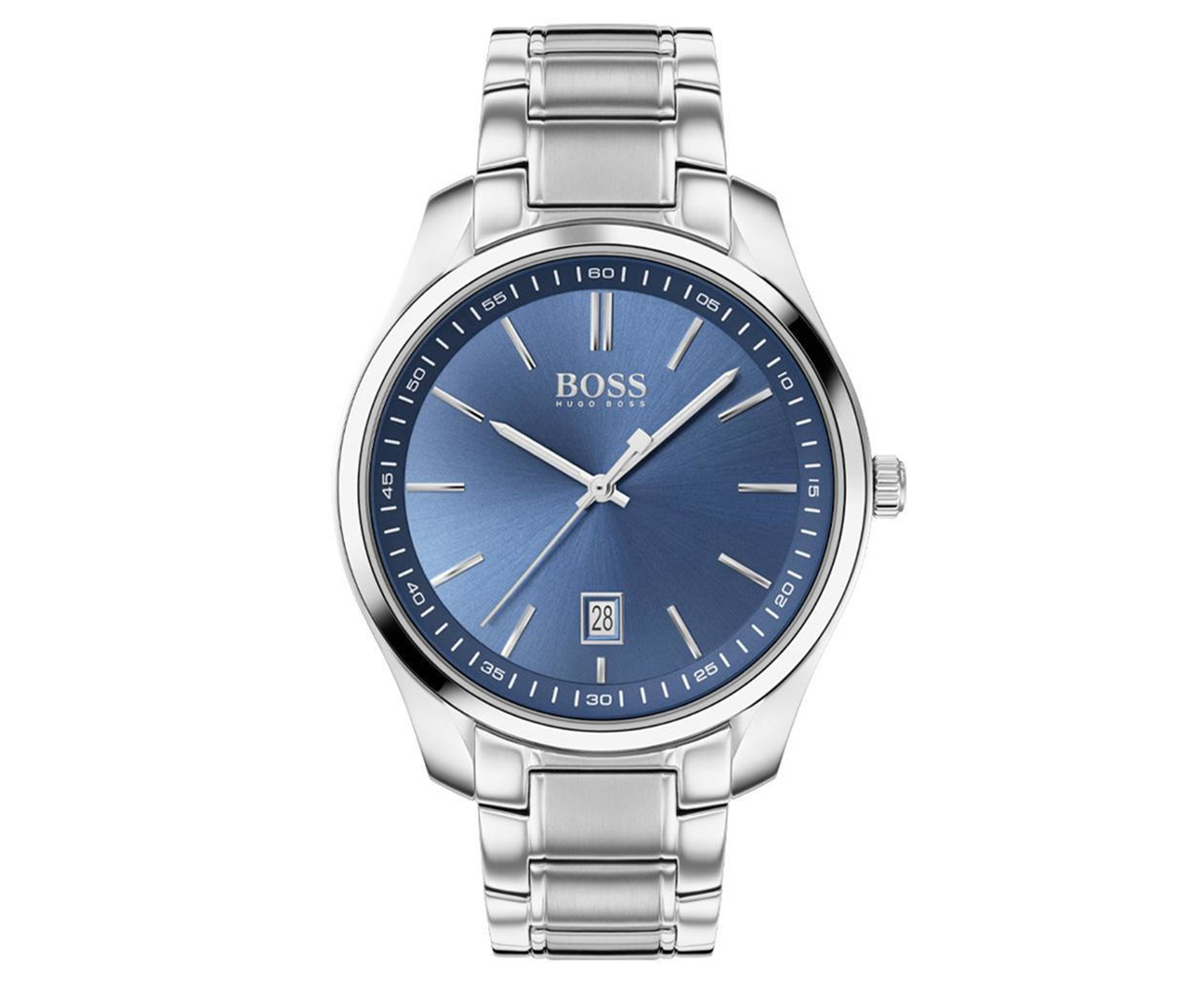 Hugo Boss Men's 42mm Circuit Classic Steel Watch - Silver/Blue | Catch ...