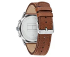 Tommy Hilfiger Men's 44mm Multifunction Leather Watch - Brown