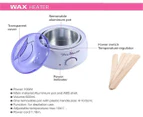 Pro Wax Kit Heater Pot Salon Waxing Hair Removal 100g Brazilian Hot Wax Bean(Chocolate)