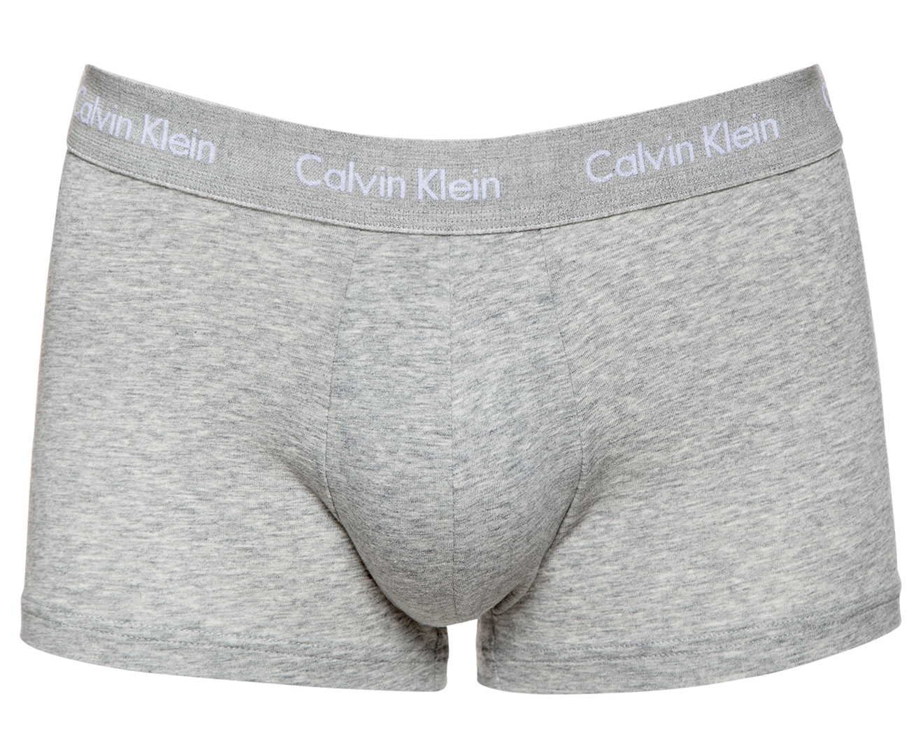 Calvin Klein Men's Cotton Stretch Low Rise Trunk 3-Pack - Grey  Heather/Wisdom/Neptune .au