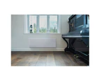 Nobo 1500W Electric Panel Heater IP24 w/Timer & Castors f Bedroom/Bathroom White