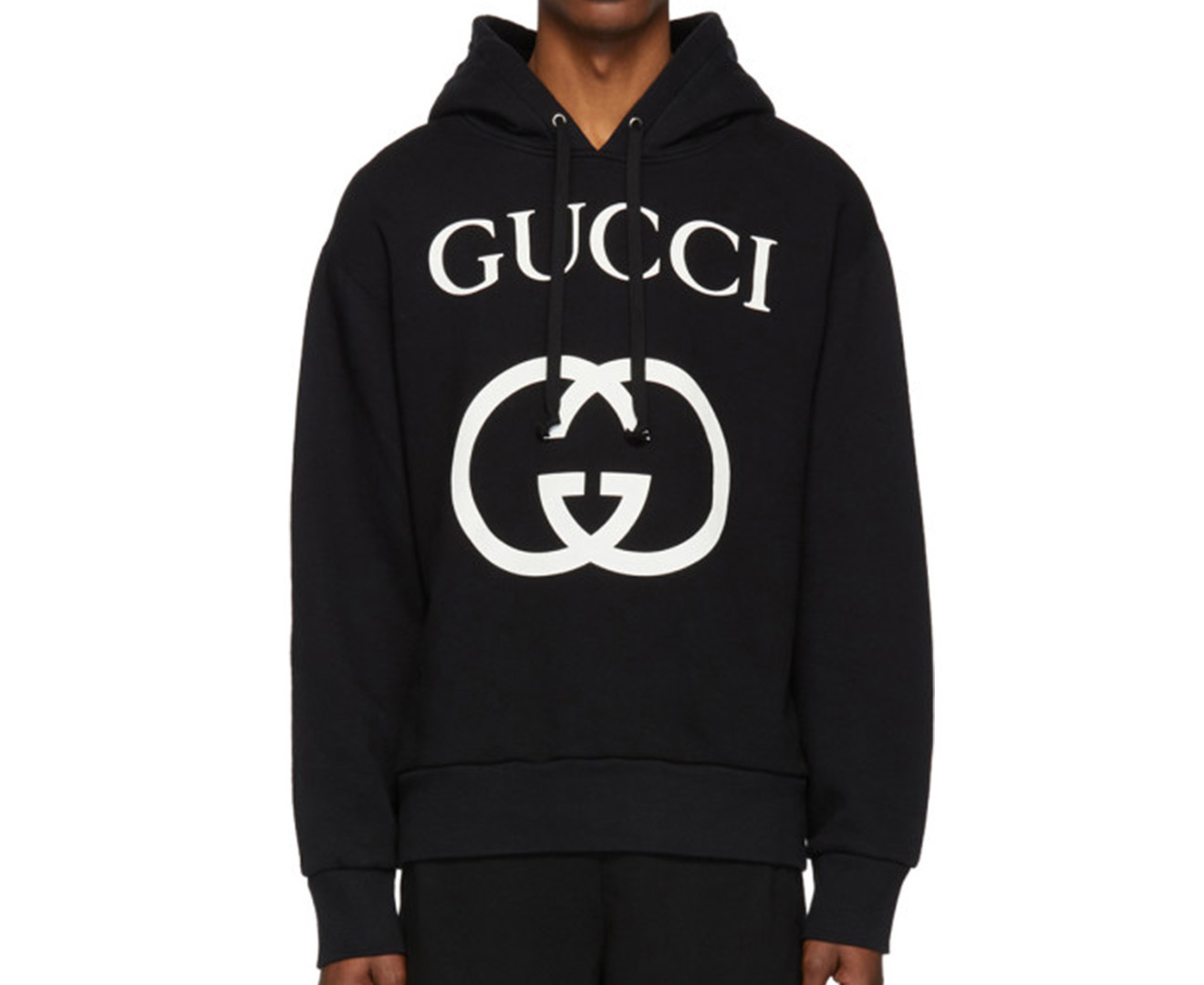 Gucci Men's Interlocking G Hoodie - Black | Catch.co.nz