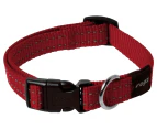 Rogz Utility Snake Medium Dog Collar - Red