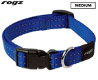 Rogz Utility Snake Medium Dog Collar - Blue