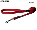 Rogz Utility Fanbelt Large Dog Lead - Red